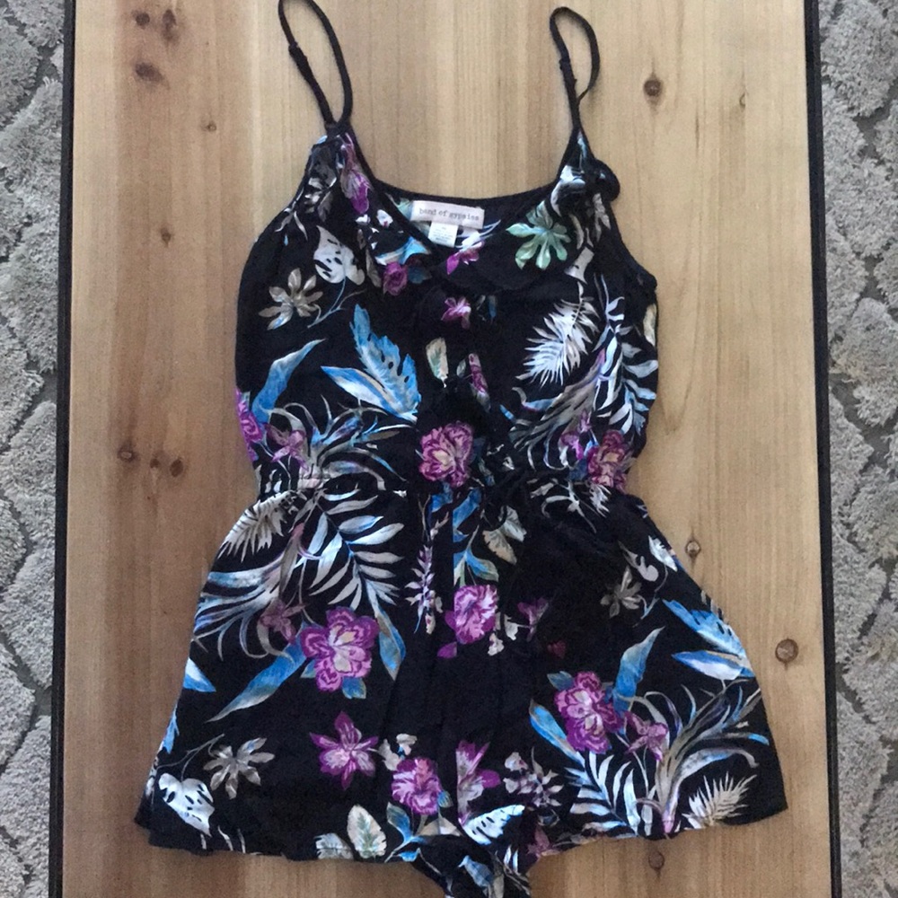 Floral print romper